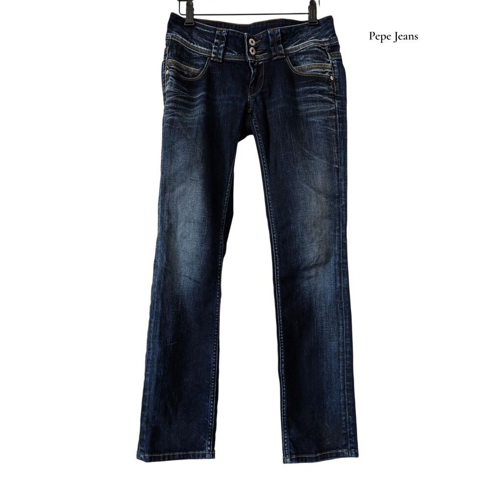 Pepe Jeans London Venus Bootcut Jeans 28x32 Dark Wash Stretch Denim